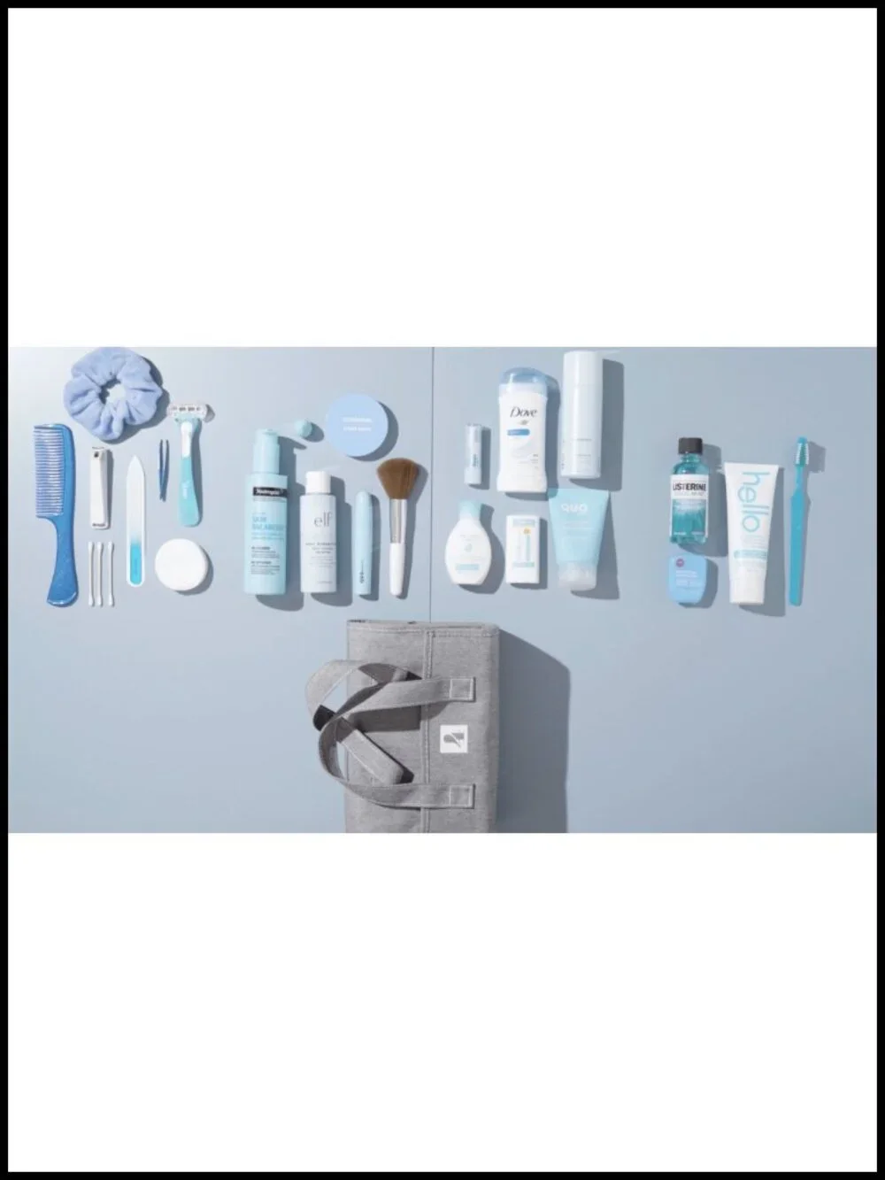 Roll-Up Travel Makeup Organizer with 4 Removable Compartments